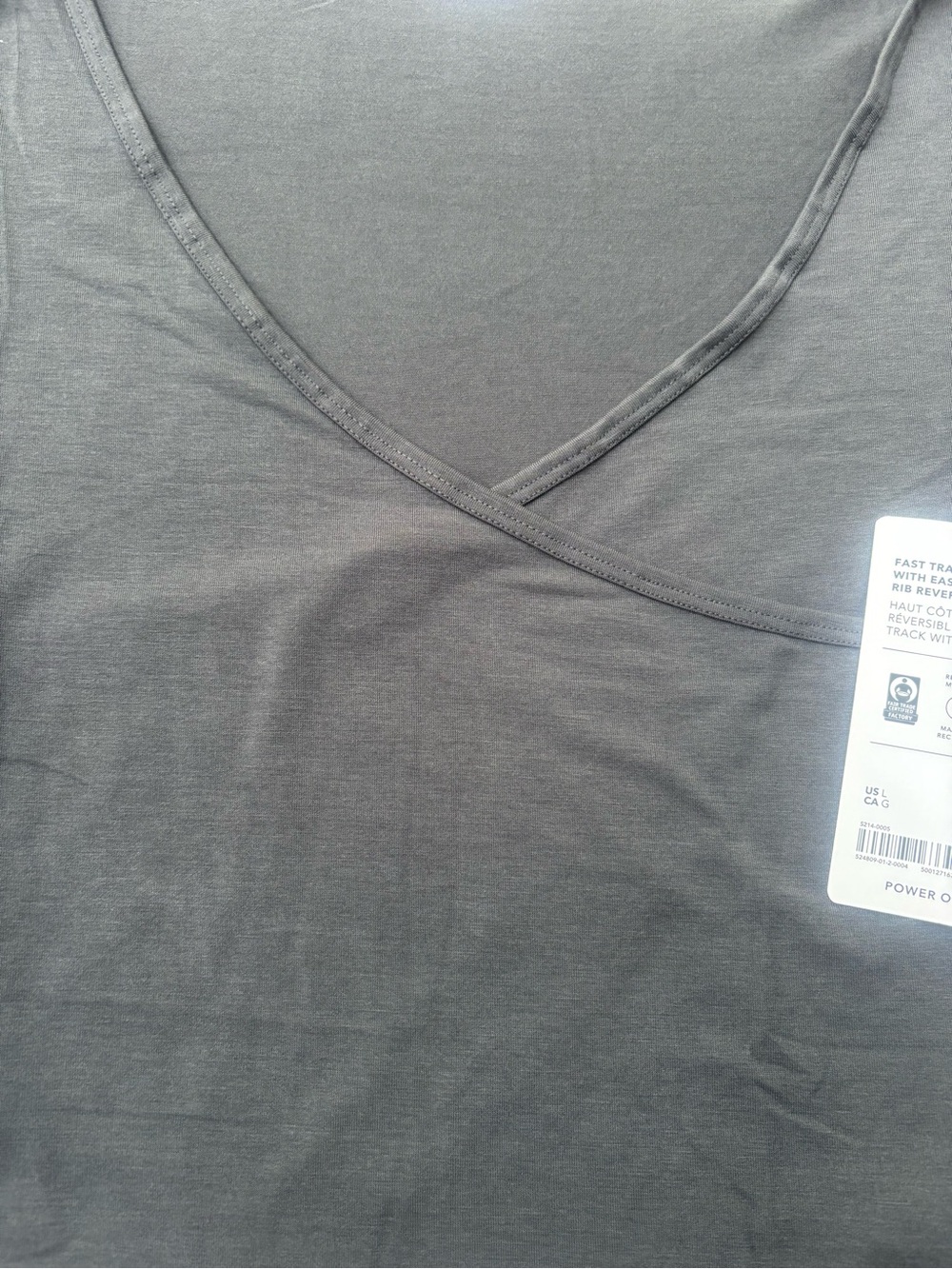 Athleta Fast Track With Ease Rib Reversible Women's Top- NWT - Picture 6 of 11